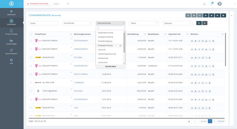 automatisierte Buchhaltung Backend