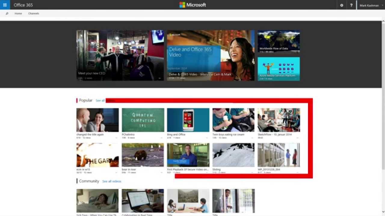 kollaboratives Arbeiten Office 365 Video